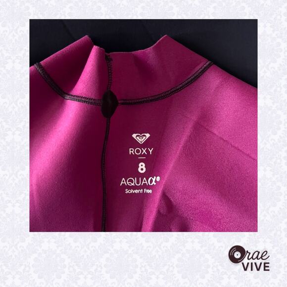 Roxy Women's 8 Wetsuit Top Neoprene Long Sleeve Pullover Surf Swim Black - Picture 5 of 6